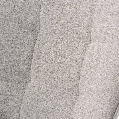 Fauteuil – Zitzetel – Lounge Stoel – Eenpersoonsstoel – Accentstoel – Comfortabele Teddystof Bekleding – Stevige Houten Poten – Grijs – 72x62x90,5 cm