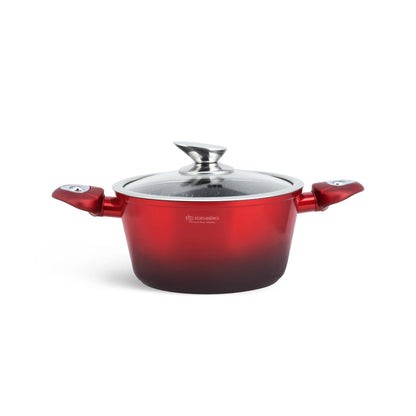 Edenberg 15pcs Ceramic And Marble Cookware Set with Kitchen Accessories | Induction Cookware Set | Coated Pots And Pans | Cookware Set | Cookware And Pan Set | Induction | Pot | Pan | Suitable for All Stove Types | EB-5619