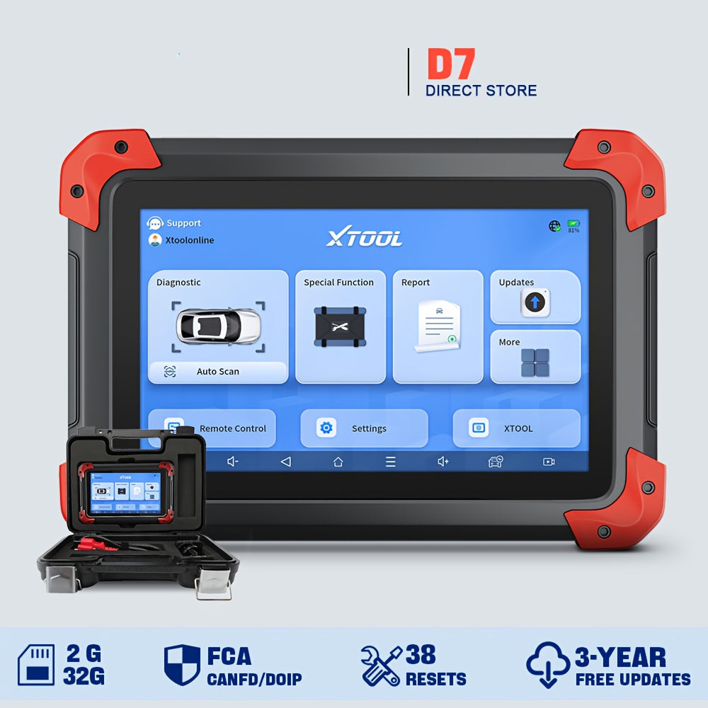 OBD Scanner – Autodiagnose Tool – Diagnoseapparaat – Foutcode Uitlezer – Scan Tool – Bidirectionele Functie – 7 Inch Touchscreen Android 10 – 36+ Onderhoudsfuncties Met ECU Codering