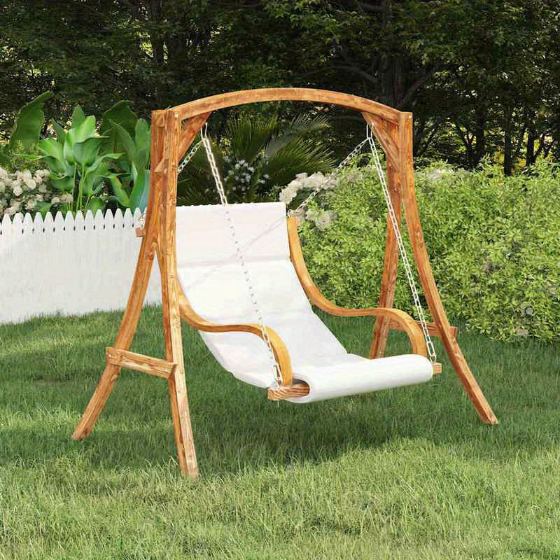 Hangstoel – Tuin Hangstoel – Buitenstoel – Lounge Stoel – Zonder Frame – Ergonomisch Comfort – Vurenhout