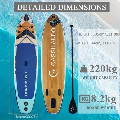 Stand Up Paddle Board – SUP Board – Peddelboard – Inflatable Paddleboard – Yoga Board – 335 cm – Hoogwaardig PVC – Compleet Met Accessoires