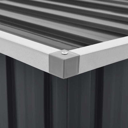 Tuinbak – Plantenbak – Buitenbak – Bloembak – Plantencontainer – Weerbestendig Materiaal – 129x67x65 cm Grote Tuinbak Antraciet
