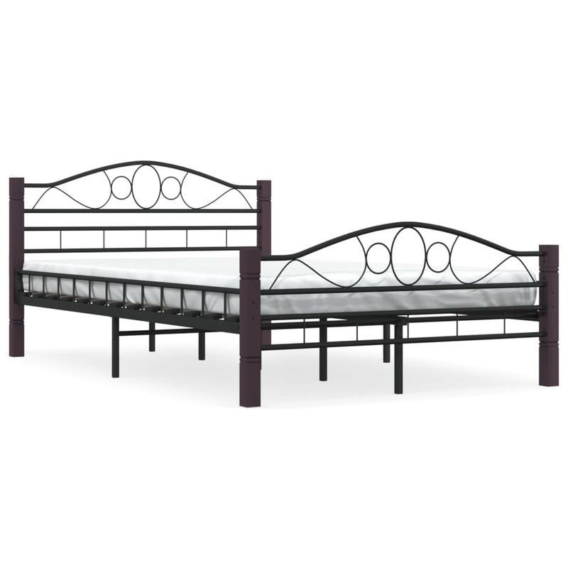 Black Metal Bed Frame 120x200cm