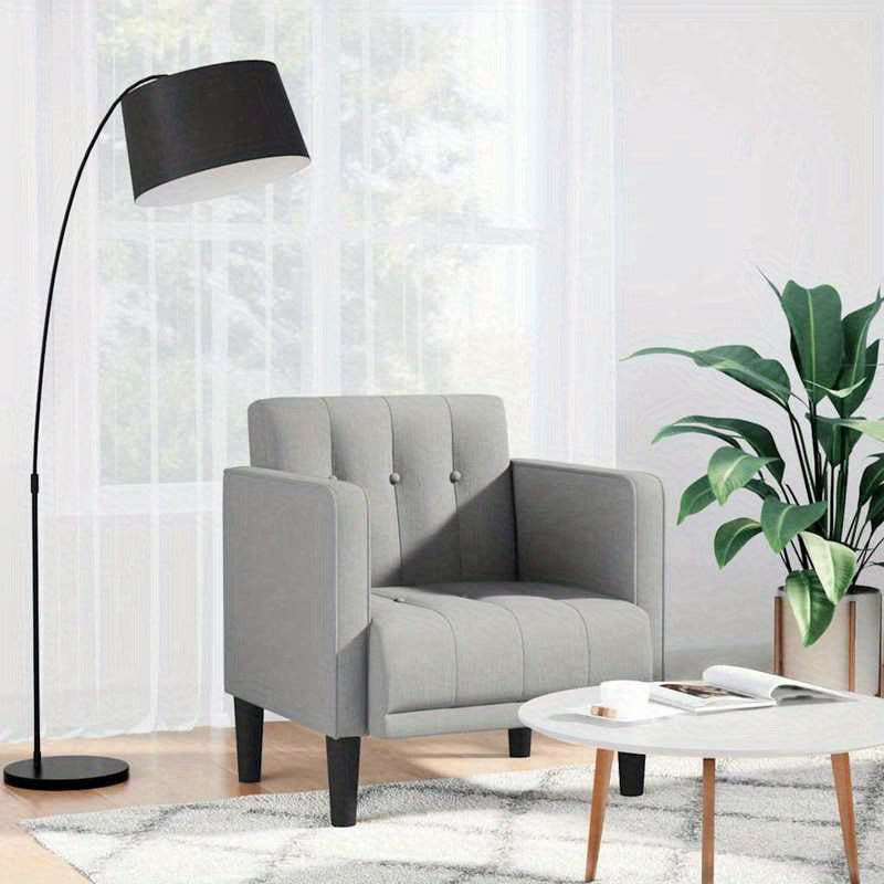 Sessel Mit Armlehnen Wolkengrau 53cm Stoff