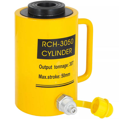 Hydraulische Krik – Hydraulische Hefcilinder – Hefcilinder – Hydraulische Ram – Cilinderpomp – 30 Ton Hefvermogen – Compact Hol Ontwerp