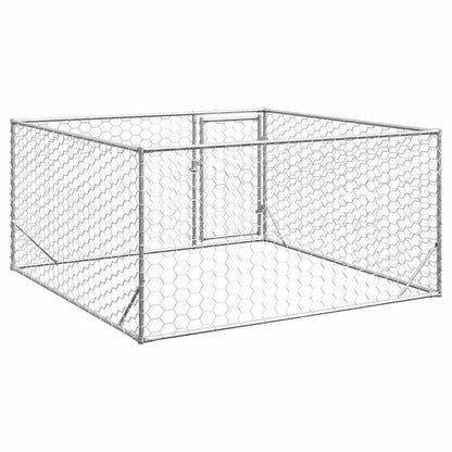 Hondenren – Hondenkennel – Hondenhok – Dierenren – Verzinkte Stalen Ren – 2x2x1 Meter – Roestbestendig & Eenvoudig Montage