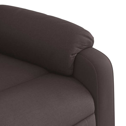 Massagestoel – Fauteuil – Relaxstoel – Stoel – Loungefauteuil – Handmatig Verstelbaar – Donkerbruin Ademend Stof