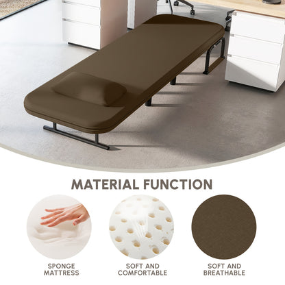 Relaxfauteuil – Relaxstoel – Fauteuil – Verstelbare Stoel – Loungestoel – 5-standen Verstelbare Rugleuning – Stevig Metaal Frame – Comfortabel Kussen – Handmatige bediening – Bruin