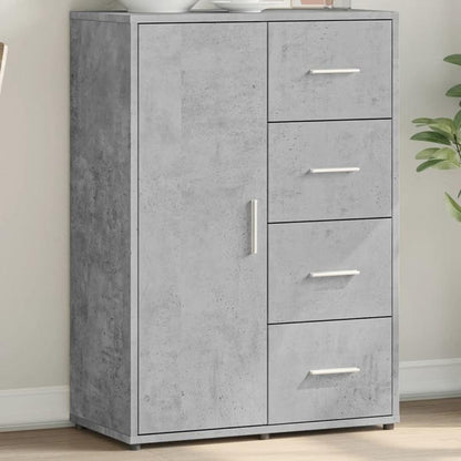 Modern Industrieel Dressoir – Opbergkast – Buffetkast – Sideboard – Kast – Grijs Beton – 60x31x84 cm – Massief Hout – Minimalistisch Design