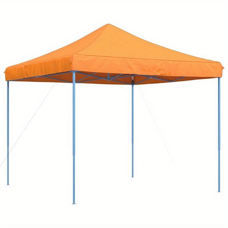 Extra Large Pop-Up Party Tent with Canopy - Instant Setup Event Tent, Heavy-Duty Frame, Zippered Doors - Ideal for Weddings, Birthdays, BBQs, Markets - Easy Storage - Orange & Blue Design (292x292x315cm) - Portable Canopy for