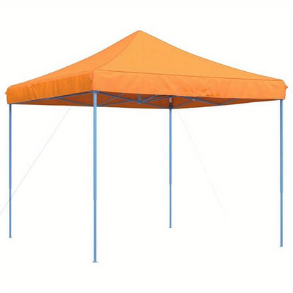 Extra Large Pop-Up Party Tent with Canopy - Instant Setup Event Tent, Heavy-Duty Frame, Zippered Doors - Ideal for Weddings, Birthdays, BBQs, Markets - Easy Storage - Orange & Blue Design (292x292x315cm) - Portable Canopy for
