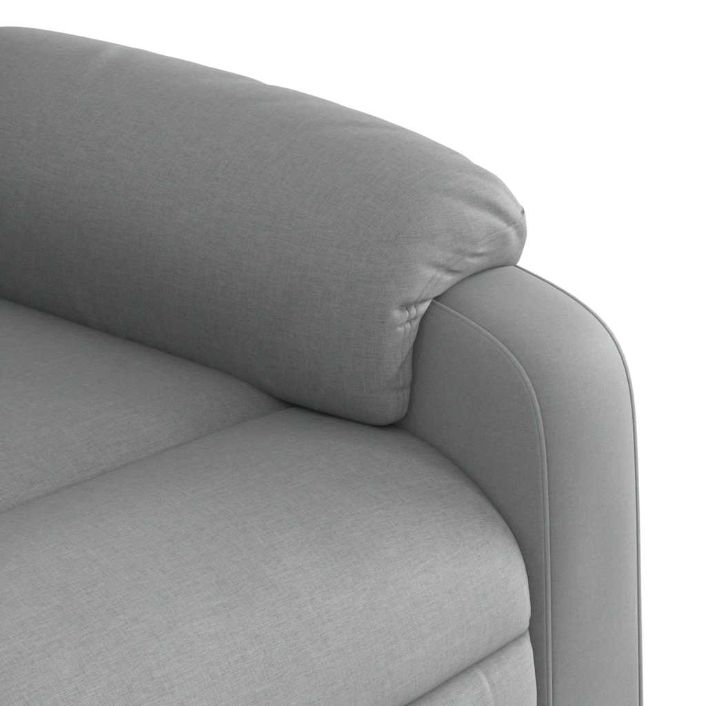 Massagestoel – Relaxstoel – Massagefauteuil – Elektrische Stoel – Ontspanningsstoel – Elektrisch Verstelbaar – 6 Massagepunten – Lichtgrijs