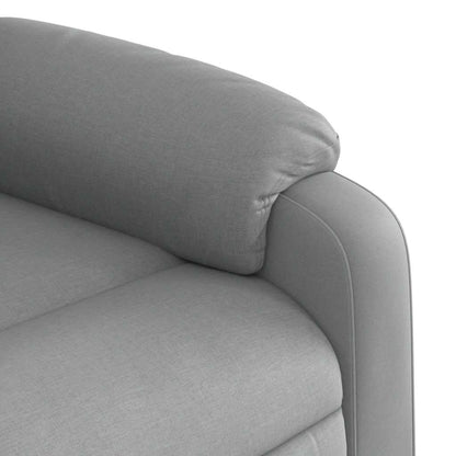 Massagestoel – Relaxstoel – Massagefauteuil – Elektrische Stoel – Ontspanningsstoel – Elektrisch Verstelbaar – 6 Massagepunten – Lichtgrijs