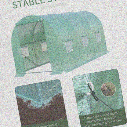 Kweekkas – Tuinkas – Broeikas – Plantenkas – Foliekas – Metalen Plantenhanger Groen – Stevig Materiaal – Compact Design