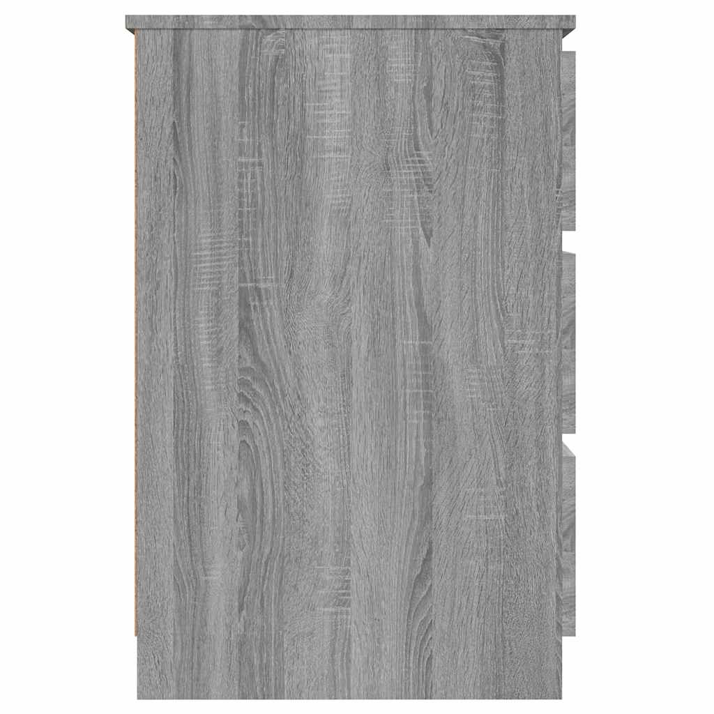 Bureau – Schrijftafel – Werktafel – Computerbureau – Studiebureau – Sonoma Grijs – 6 Lades – Vochtbestendig Hout