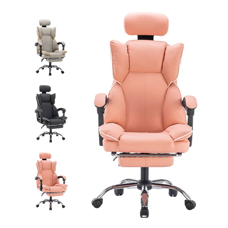 Executive Office Chair with Foot Rest High Back Office Chair Computer Gaming Chairs Black