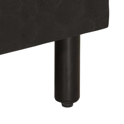 TV Cabinet 100X33X46 Cm Solid Mango Wood Black
