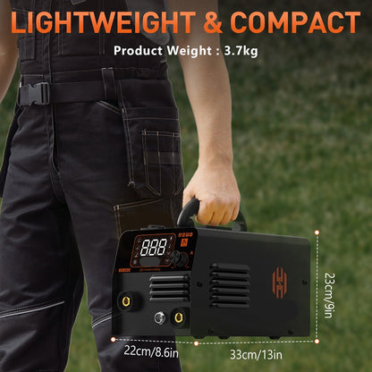3-in-1 Lasmachine – Inverter Lasapparaat – MIG Lasmachine – TIG Lasmachine – MMA Lassen – Gasloos Werken – Compact Lichtgewicht