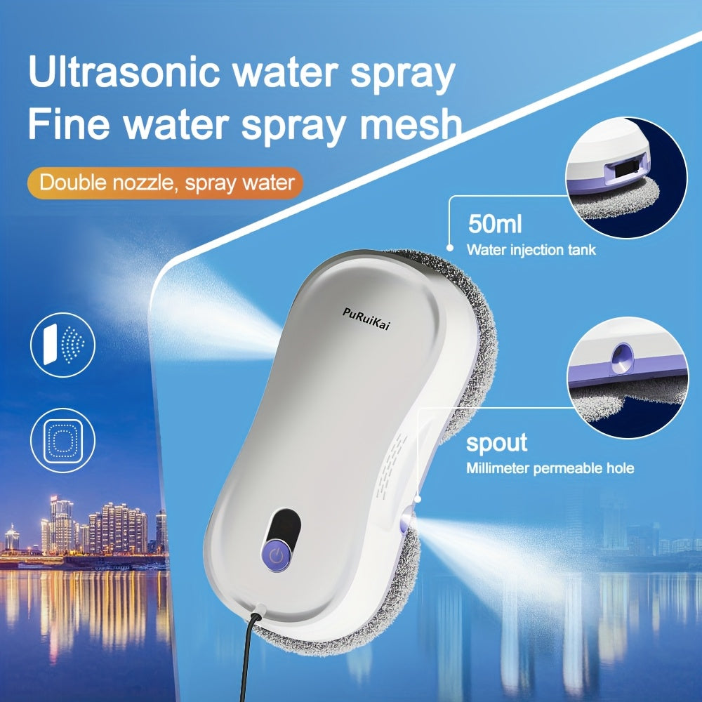 Raamrobot – Robot Ramenwasser – Automatische Ruitenreiniger – Elektrische Raamwisser – Slimme Raamreiniger – Dual-Direction Spuitsysteem – Afstandsbediening