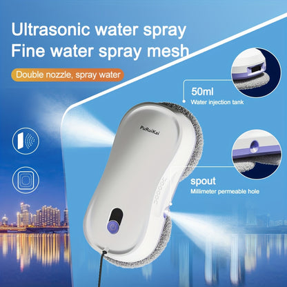 Raamrobot – Robot Ramenwasser – Automatische Ruitenreiniger – Elektrische Raamwisser – Slimme Raamreiniger – Dual-Direction Spuitsysteem – Afstandsbediening