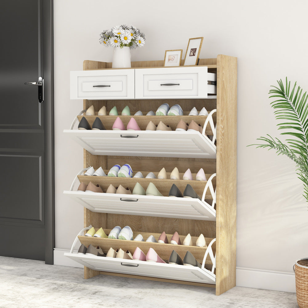 Schoenenkast – Schoenenrek – Schoenenopberger – Schoenenbank – Opbergkast – Draaibaar Design – Ruimtebesparend Verticaal – 80 cm Breed – Duurzaam Modern Meubel