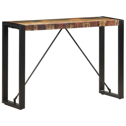 Console Table 110x35x76 cm Solid Reclaimed Wood/Console Table/Desk/Side Table/Garden Table/Phone Table. This sturdy material table is both practical and decorative, perfectly complementing your decor. The surface is ideal for