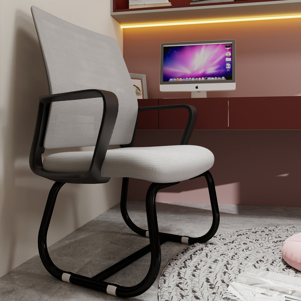 Bureaustoel – Ergonomische Stoel – Office Chair – Kantoorstoel – Draaistoel – 360° Draaibaar – Verstelbare Zithoogte – Met Metalen Frame – Comfortabel Kussen