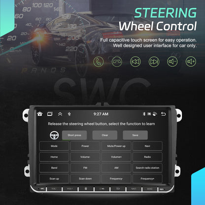 Android 15 Car Radio – Autoradio – Multimedia Systeem – Navigatiesysteem – Touchscreen Radio – 8-Core Processor – 6+128GB Geheugen – Draadloze CarPlay & Android Auto – 22,86 cm GPS Scherm