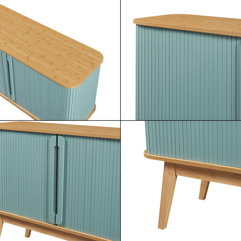 Dresser 'Tysvær with 2 Sliding Doors 110 X 40 X 80 Cm / Blue