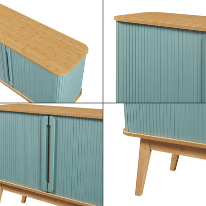 Dresser 'Tysvær with 2 Sliding Doors 110 X 40 X 80 Cm / Blue