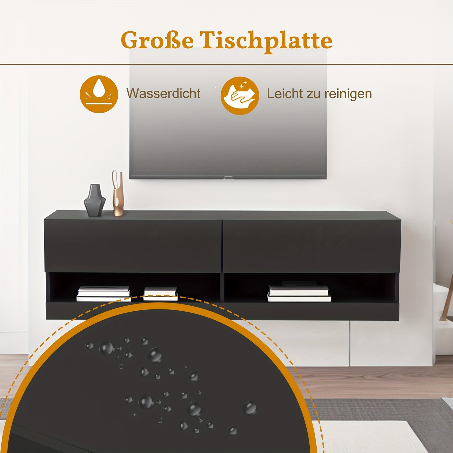 Salontafel – Koffietafel – Sofa Tafel – Bijzettafel – Witte tafel – V-vormig Design – Compact 100x50x46 cm – Lichtgewicht & Ruimtebesparend