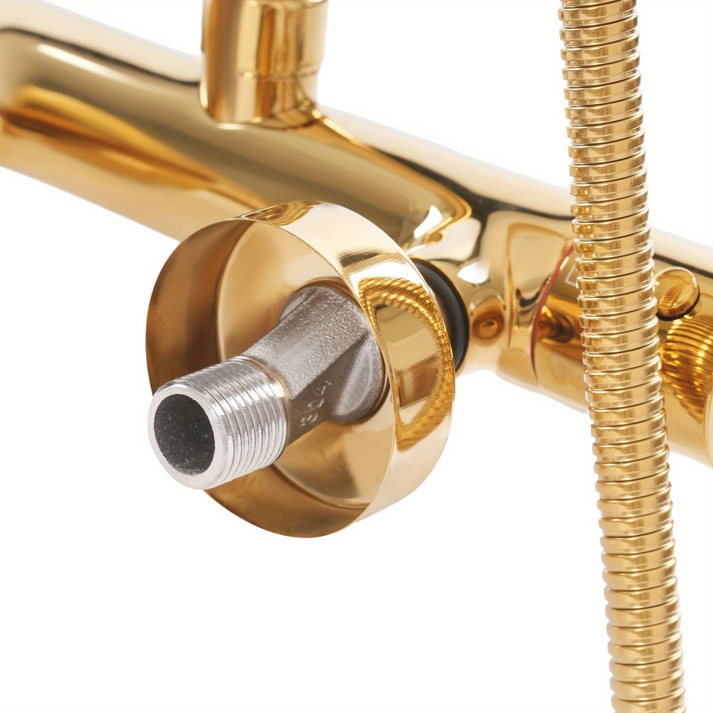 Doucheset – Douchekraan – Douchekop – Regendouche – Handdouche – Thermostatische Mengkraan – Verstelbare Glijstang – Koper & RVS
