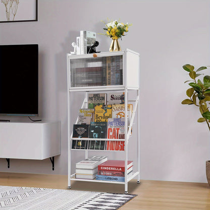 Boekenkast – Boekenrek – Opbergkast – Vakkenkast – Stellingkast – Compact 55x28x120 cm – Hoogwaardig Houten Materiaal