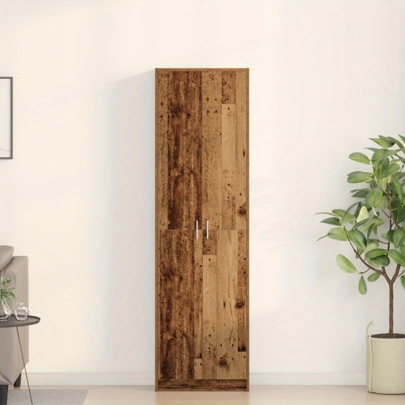 Kast – Opbergkast – Kledingkast – Garderobekast – Dressoir – Vrijstaande Kast – MDF Hardhout – Ruime Opbergruimte 3,2+ Kubieke Voet – Industrieel Design Bruin