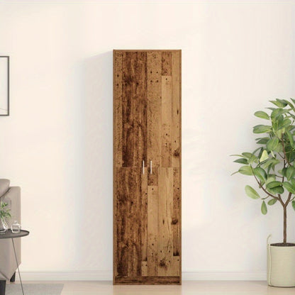Kast – Opbergkast – Kledingkast – Garderobekast – Dressoir – Vrijstaande Kast – MDF Hardhout – Ruime Opbergruimte 3,2+ Kubieke Voet – Industrieel Design Bruin