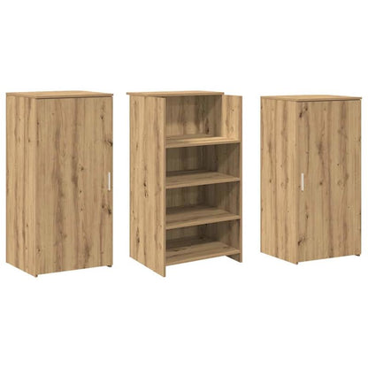 Receptiebalie – Balie – Ontvangstbalie – Baliesysteem – Balie Meubel – Massief Eikenhout – Ruim Werkblad 155x50 cm