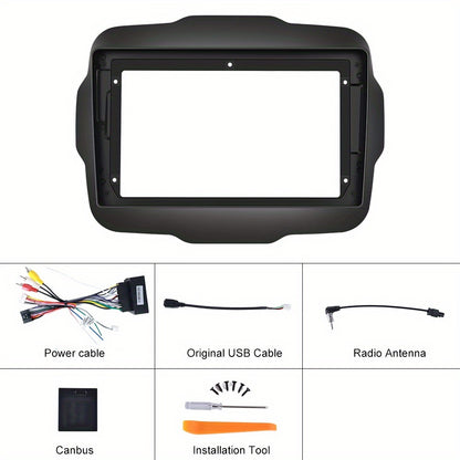 Android 15 Car Radio – Autoradio – Multimedia Systeem – Navigatiesysteem – Touchscreen Radio – Met AHD Achteruitrijcamera – 9 Inch 1280P IPS Scherm – Draadloos CarPlay & Android Auto