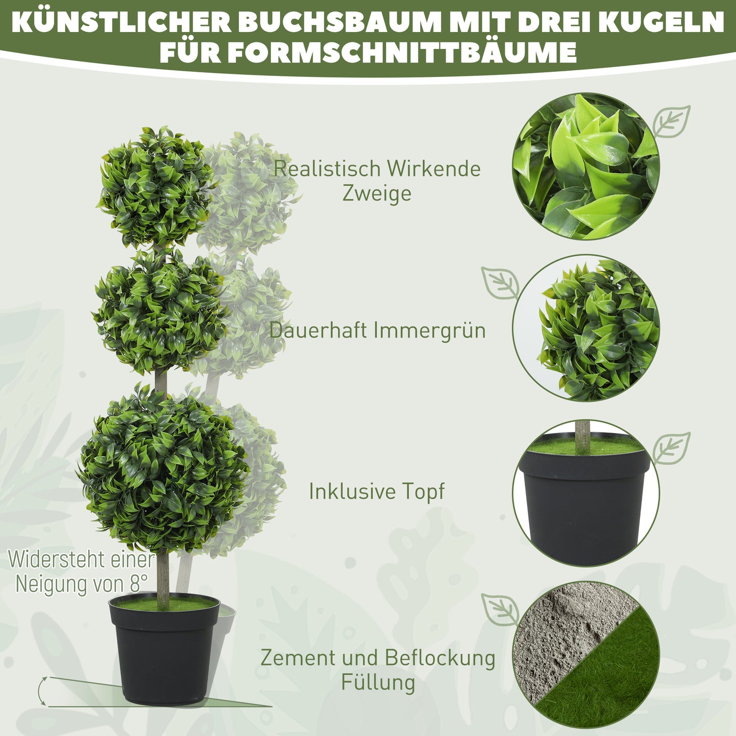 Kunstplant in Pot – Nepplant – Plastic Bloem – Decoratieve Plant – Groene Kunstplant – Onderhoudsvrij – Realistische Bladeren