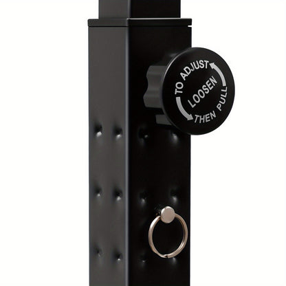 Adjustable Height Triangular Pull Up Station with Heavy-Duty Pull Up Bar - 199.58 KG Capacity, Door/Wall Mounted for home Gym Equipment, Sturdy Triangular Frame & Adjustable Height (161.85-249.94cm) for Pull-Ups, Chin-Ups, Di