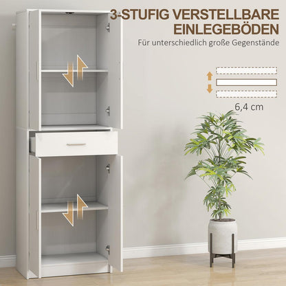 3-Laagse Keukenkast – Keukenkast Open – Buffetkast – Opbergkast Keuken – Keukenkast Zonder Deuren – Verstelbare Planken – Robuuste MDF & Spaanplaat