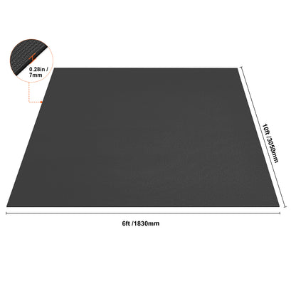 Fitnessmat – Yogamat – Trainingsmat – Pilatesmat – Gymmat – Groot Formaat 305x183 cm – Antislip PVC Dicht 7 mm Dikte