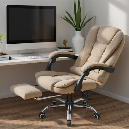 Bureaustoel – Ergonomische Stoel – Kantoorstoel – Draaistoel – Bureaustoel Met Inklapbare Armleuningen – Verstelbaar In Hoogte – Comfortabel Met Aluminium Frame – Spons Gevuld Zitkussen