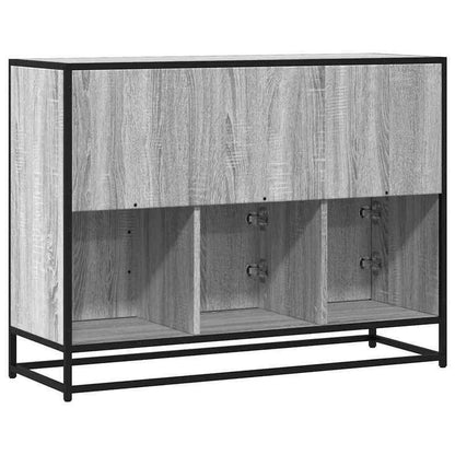 Sideboard 100x35x76cm edited wood gray sonoma oak-colored Practical and removable