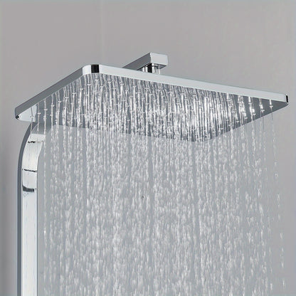 Regendouche – Douchekolom – Douche Set – Douchekop – Douchekraan – Chroom – 29x19 cm Regendouchekop – 304 Roestvrij Staal & Messing
