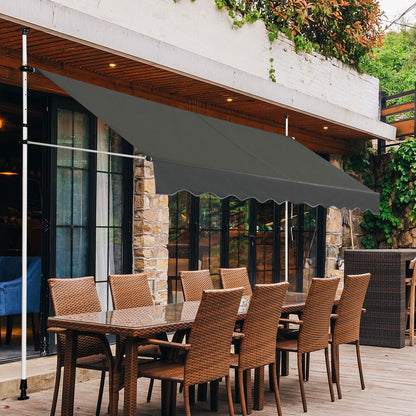 Balkonzonwering – Zonnescherm – Zonwering – Uitschuifbaar Scherm – Balkon Schaduw – Verstelbare Hoogte 200-300 cm – Waterafstotend & UV-bestendig – Aluminium Frame – Handmatige Bediening