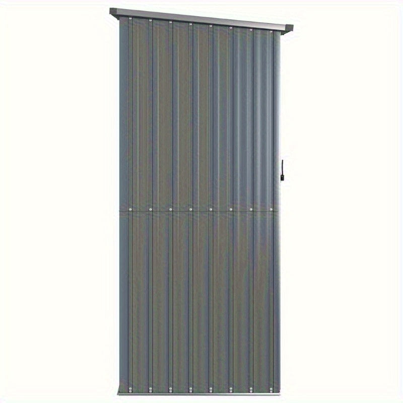 Tuinschuur – Tuinhuisje – Tuinberging – Tuinopslag – Schuur – Grijs – Gegalvaniseerd Staal – 118,5x97x209,5 cm – Stevig en Mobiel
