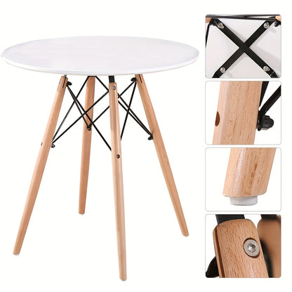 Ronde Tafel – Eettafel – Bistrotafel – Horecatafel – Cafétafel – 70 cm Diameter – Robuust Metalen Onderstel – Gemakkelijk Schoon Te Maken