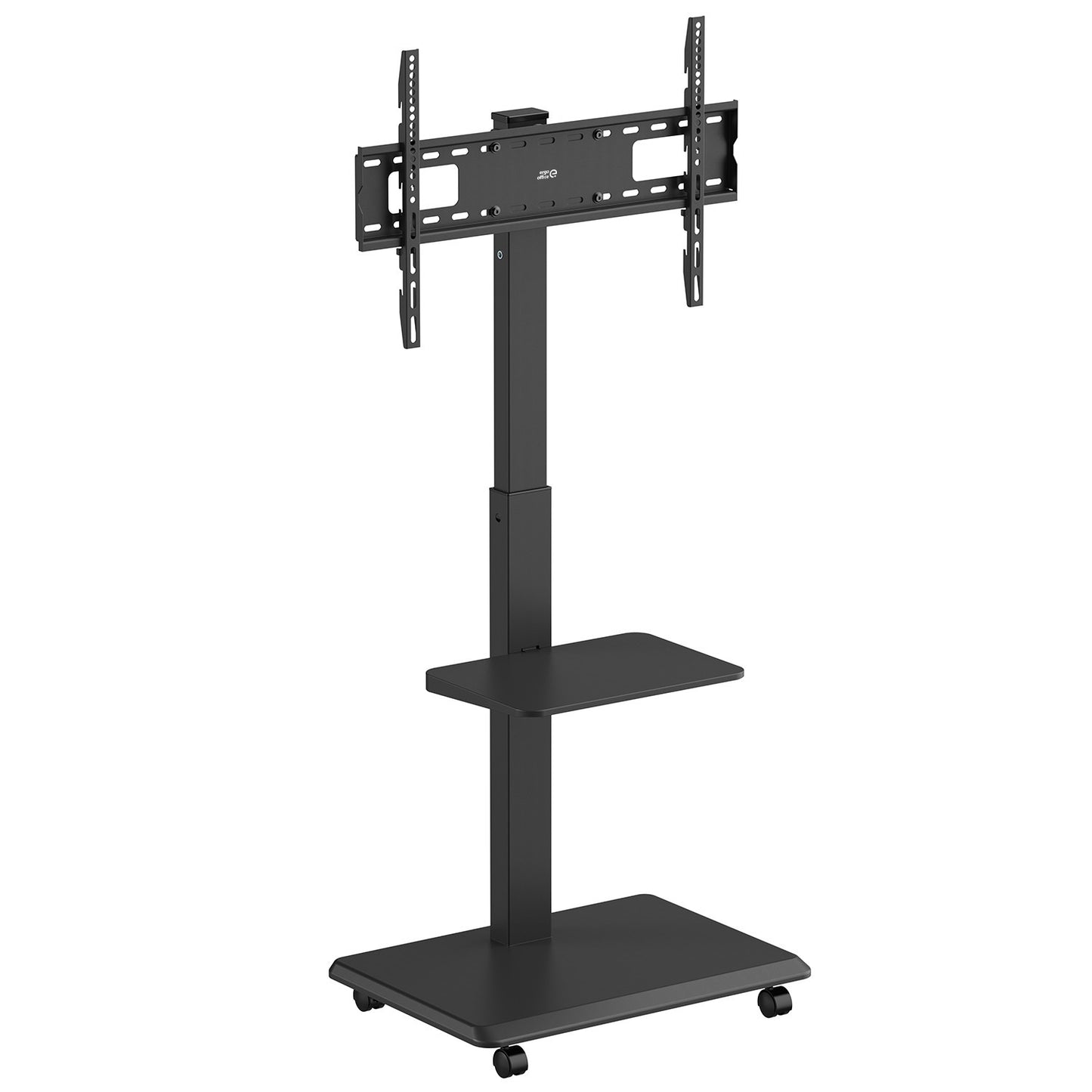 Tv meubel – Tv kast – Tv dressoir – Tv steun – Tv standaard – Mobiel verrijdbaar – Geschikt voor 37-75 inch – Draagvermogen 50 kg – Met plank en geïntegreerde stroomvoorziening