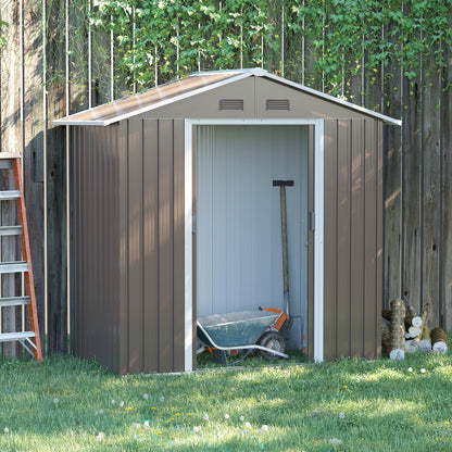 Tuinhuisje – Tuinkast – Berging – Gereedschapsschuur – Tuinberging – Gegalvaniseerd Staal – 2,1 m² Ruimte – Dubbele Schuifdeuren – Ventilatie