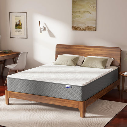 Hybride Matras – Pocketvering Matras – Memory Foam Matras – Innerspring Matras – Bedmatras – 90 x 190 cm – Medium Tot Stevig (H3-H4) – Drukverlichtend en Ademend